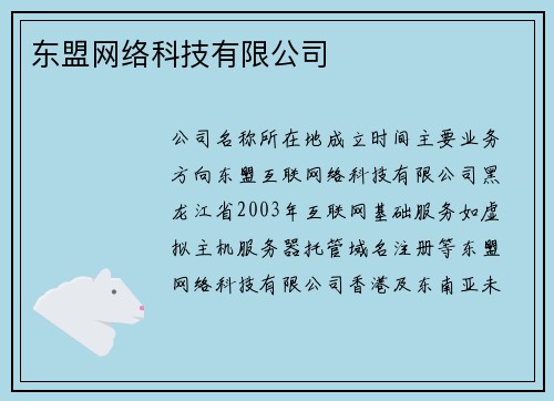 东盟网络科技有限公司